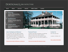 Tablet Screenshot of dortignacq-architecture.com